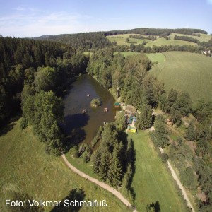 Luftbild von Käppels Teichen