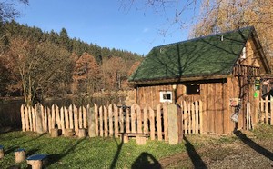 Landurlaub Käppel: Die Flößerhütte.