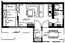 Hirschteinhütten: Osthütte, Grundriss